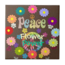 Search for peace love tiles Flower power