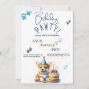 Search for welsh corgi birthday invitations Puppy