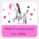 Search for zebra birthday stickers Girl
