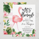 Search for flamingo graduation invitations Tropical