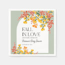 Search for fall in love napkins Greenery