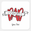 Search for i love you daddy stickers Typography