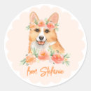 Search for peach watercolor flowers stickers Birthday
