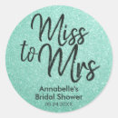 Search for mint bridal shower stickers Green