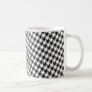 Search for black and white houndstooth mugs Retro