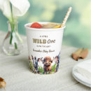 Search for wild one paper cups Baby shower