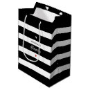 Search for black and white striped gift bags Elegant