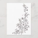 Search for white writing postcards Flowers