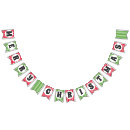 Search for green and white bunting flags Merry christmas