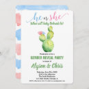 Search for cactus gender reveal invitations Fiesta