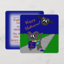 Search for cartoon spider cards invites Trick or treat