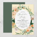 Search for pastel graduation invitations Watercolor floral