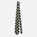 Search for black and yellow checkered ties Chequered