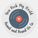 Search for record player stickers Old school