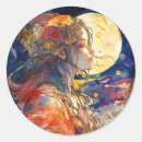 Search for watercolor moon stickers Whimsical