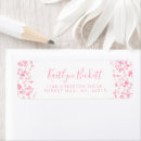 Search for pink valentine return address labels Watercolor