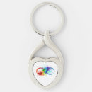 Search for rainbow heart key rings Symbol