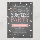 Search for surprise 30th birthday invitations Pink
