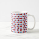Search for red argyle patterns mugs Diamond pattern
