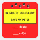 Search for in case of emergency stickers Rescue