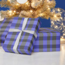 Search for blue buffalo plaid wrapping paper Blue and black