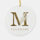 Search for initial m christmas tree decorations Gold