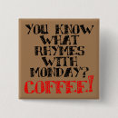 Search for funny coffee badges Caffeinated