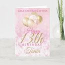 Search for daughter 13th birthday cards Granddaughter