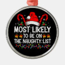 Search for naughty santa christmas tree decorations Xmas