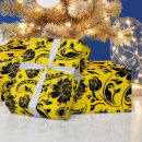 Search for yellow and black wrapping paper Floral