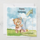 Search for teddy bear 1st birthday cards Watercolor