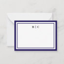 Search for monogram note cards Two borders