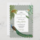 Search for vintage peacock wedding invitations Antique
