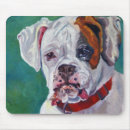 Search for boxer dogs mousepads White