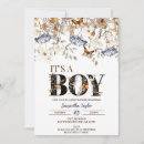 Search for fall baby boy shower invitations Floral