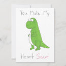 Search for dino valentines day cards Heart