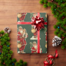 Search for old world christmas wrapping paper Santa claus