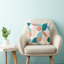 Search for coral and teal cushions Retro