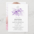 Search for lilac christening invitations Floral