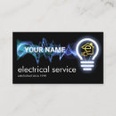 Search for light bulb business cards Electrician