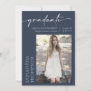 Search for navy graduation invitations Modern minimalist