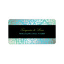 Search for lime green and black return address labels Elegant