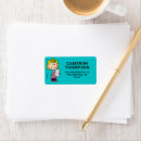 Search for blonde girl return address labels Cartoon