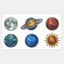 Search for celestial sun stickers Solar system