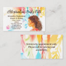 Search for curly hair business cards Salon