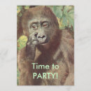 Search for funny gorilla invitations Party