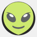 Search for alien space head stickers Green