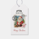Search for vintage santa gift tags North pole express