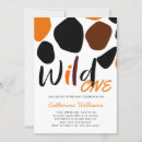 Search for animal patterns invitations Black