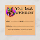 Search for veterinarian appointment cards Dog
